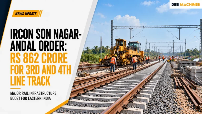 IRCON Son Nagar-Andal Order: Rs 862 Crore for 3rd and 4th Line Track