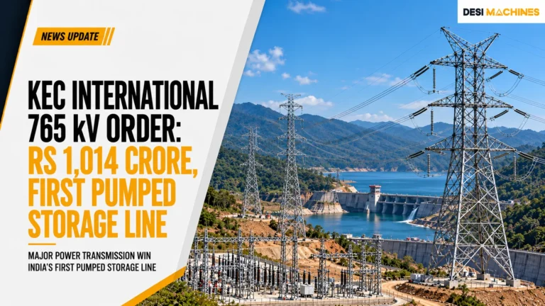 KEC International 765 kV Order: Rs 1,014 Crore, First Pumped Storage Line