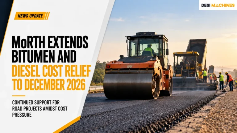 MoRTH Extends Bitumen and Diesel Cost Relief to December 2026