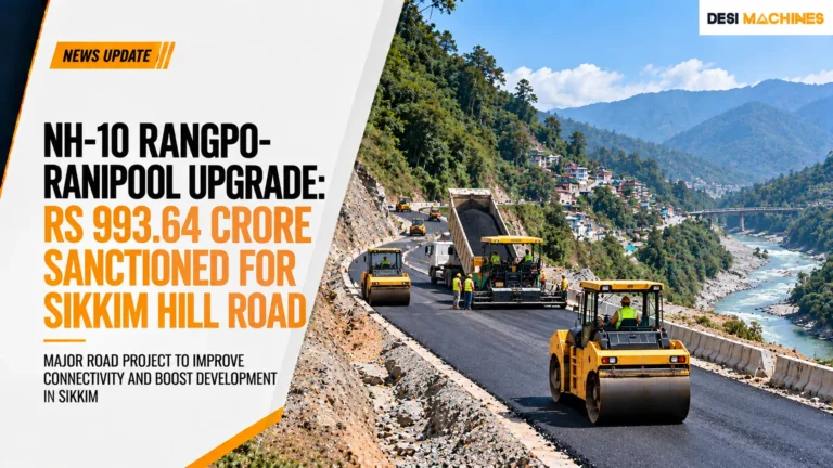 NH-10 Rangpo-Ranipool Upgrade: Rs 993.64 Crore Sanctioned for Sikkim Hill Road