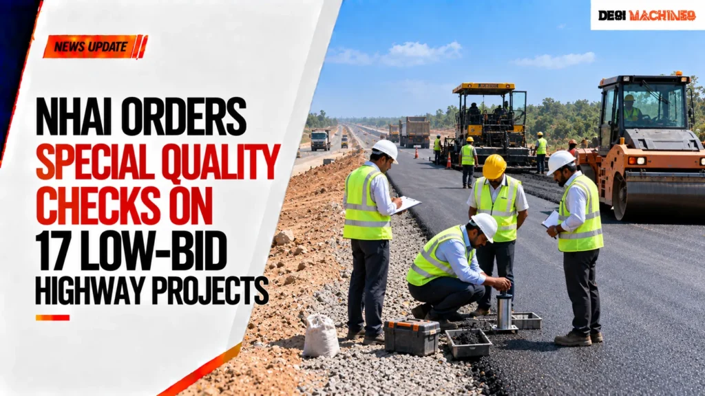 NHAI Orders Special Quality Checks on 17 Low-Bid Highway Projects