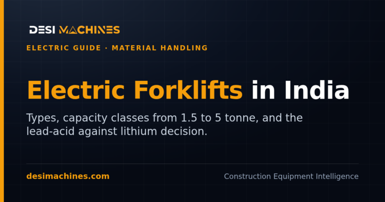 Electric Forklifts in India: Types, Capacities and Battery Choice