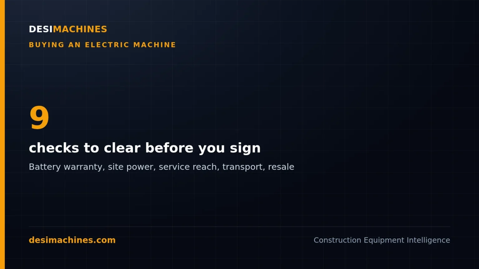 What to Check Before You Buy an Electric Construction Machine