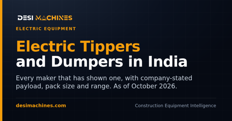 Electric Tippers and Dumpers on Sale in India (2026): Makers and Models