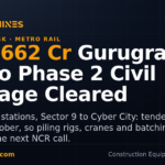 DesiMachines card: Haryana clears Rs 1662 crore Gurugram Metro Phase 2 civil works package, 14 elevated stations
