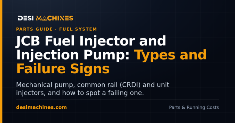 Backhoe Loader (JCB) and Excavator Fuel Injector and Injection Pump: Types and Failure Signs