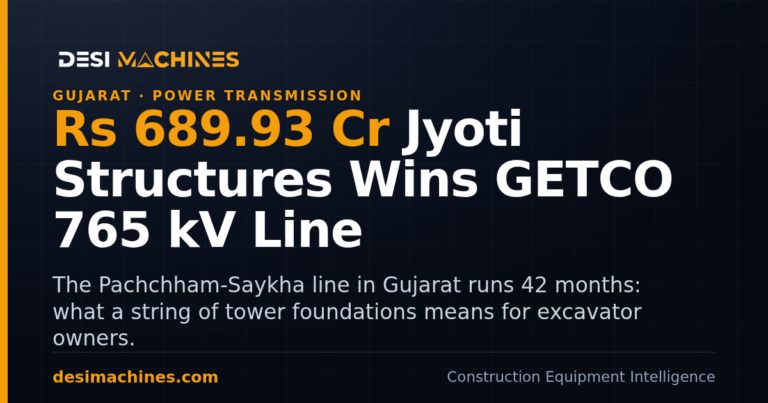 Jyoti Structures Wins Rs 689.93 Crore GETCO 765 kV Line in Gujarat