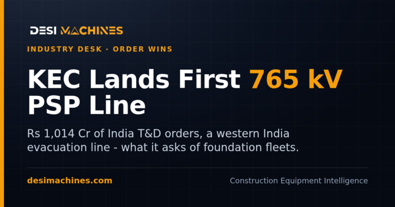 KEC International 765 kV Order: Rs 1,014 Crore, First Pumped Storage Line