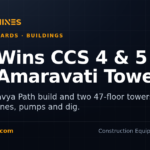 DesiMachines card: L&T wins Common Central Secretariat buildings 4 and 5 and two 47-floor Amaravati towers
