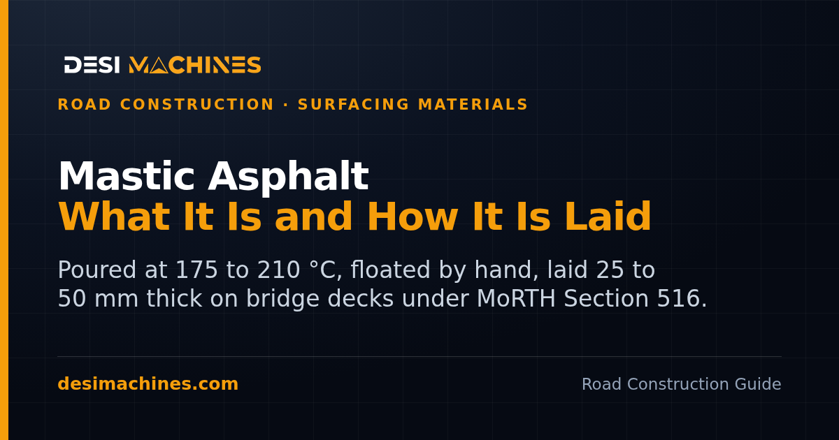 Mastic Asphalt: What It Is, How It Is Made and Laid, and Where It Is Used