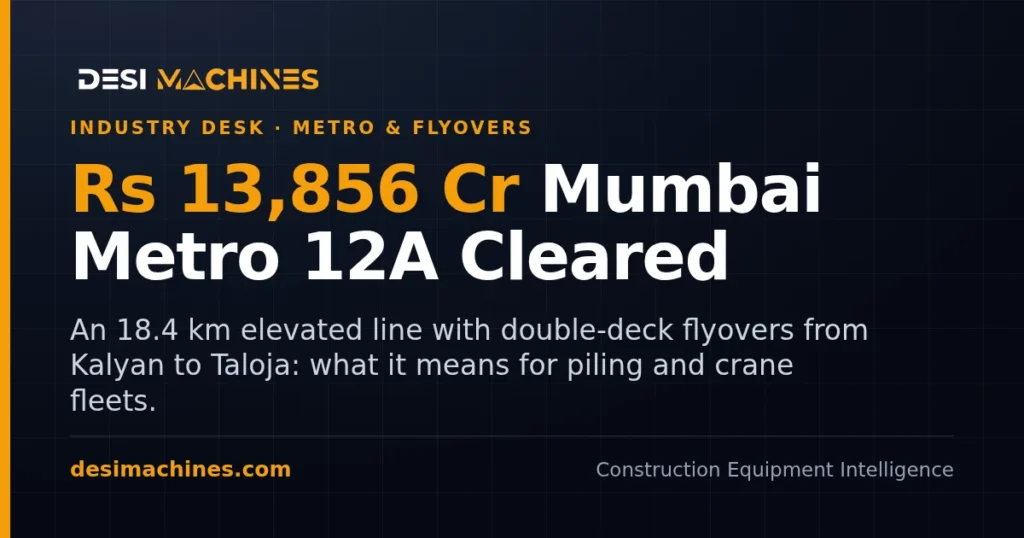 Mumbai Metro 12A Approval: Rs 13,856 Crore for Metro Plus Double-Deck Flyovers