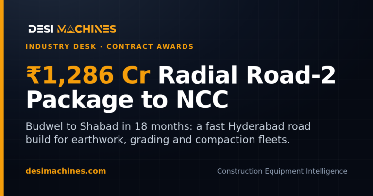 NCC Wins Rs 1,286 Crore Radial Road-2 Package in Hyderabad
