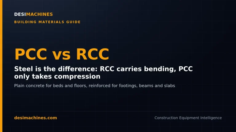 PCC vs RCC: Difference, Mix Ratio and Where Each Is Used in a House