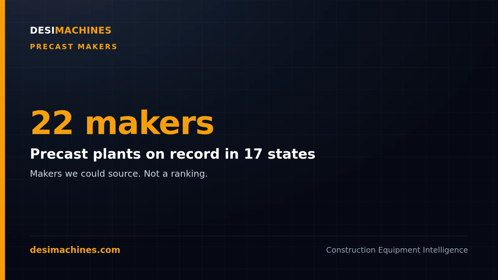 Precast concrete companies in India: 22 makers with plants in 17 states