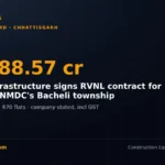 DesiMachines card: Ramky Infrastructure Rs 588.57 crore RVNL contract for 17 residential towers at NMDC Bacheli township, Chhattisgarh