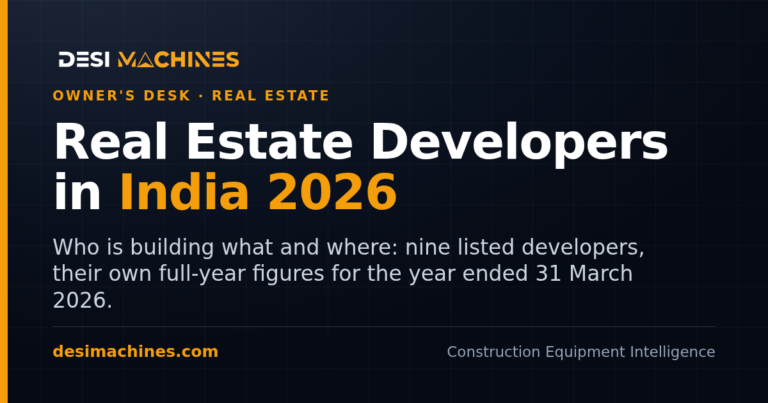 Real estate developers in India 2026 who is building what and where