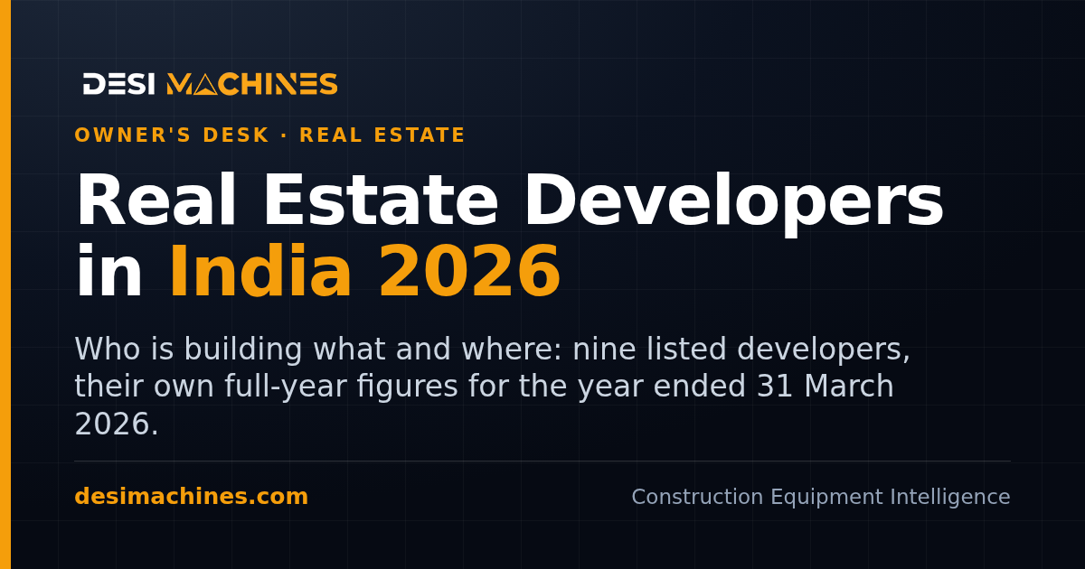 Real estate developers in India 2026 who is building what and where