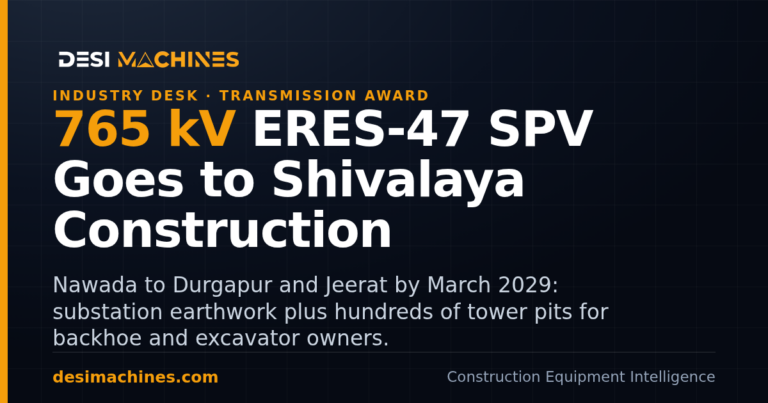 Shivalaya Construction Takes Over ERES-47 765 kV Bihar-Bengal Transmission SPV 9 Shivalaya Construction Takes Over ERES-47 765 kV Bihar-Bengal Transmission SPV