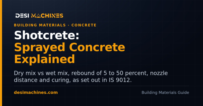 Shotcrete: Process, Dry vs Wet Mix, Rebound and Uses