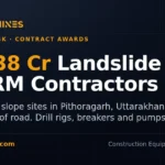 DesiMachines card: SRM Contractors landslide contract, Rs 138 crore MoRTH slope treatment at four sites in Pithoragarh, Uttarakhand