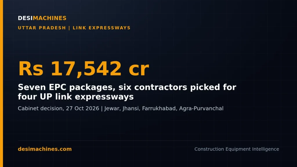 UP Link Expressways: Six Contractors Picked for Rs 17,542 Crore EPC Work