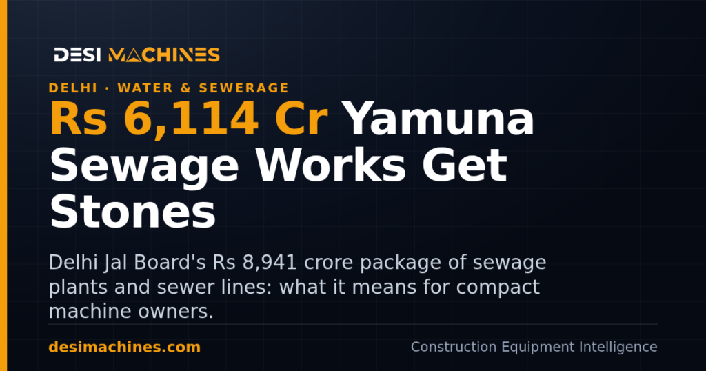 Yamuna Sewage Projects: Rs 6,114 Crore of Delhi Jal Board Works Get Foundation Stones